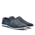 ESPADRILE PERFORATE BLEUMARIN TALPA ALBA PIELE NATURALA 7VE78