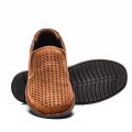 ESPADRILE PERFORATE MARO PIELE NATURALA 7VE78