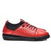 Pantofi sport perforati rosii piele naturala 1ve019