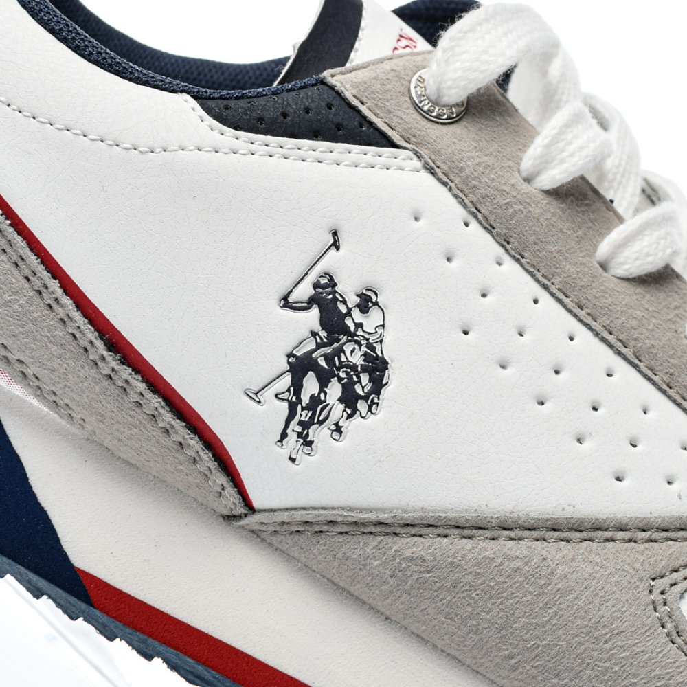 U.S. POLO ASSN, PANTOFI SPORT WHITE NOBIL-003