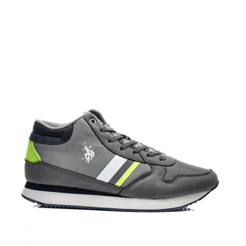 U.S. POLO ASSN, PANTOFI SPORT INALTI GREY NOBIL-008