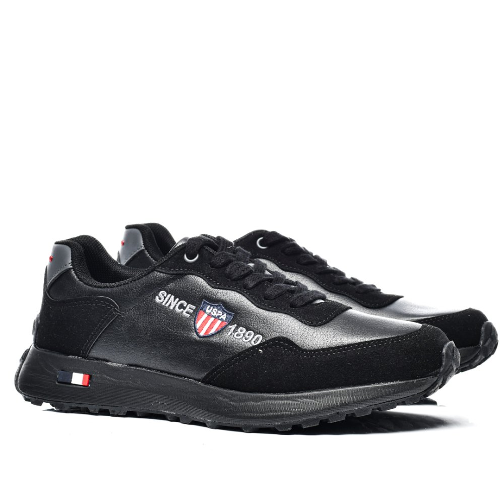 U.S. POLO ASSN, PANTOFI SPORT BLACK DAVIDE