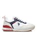 U.s. polo assn, pantofi sport white red  tabry-002