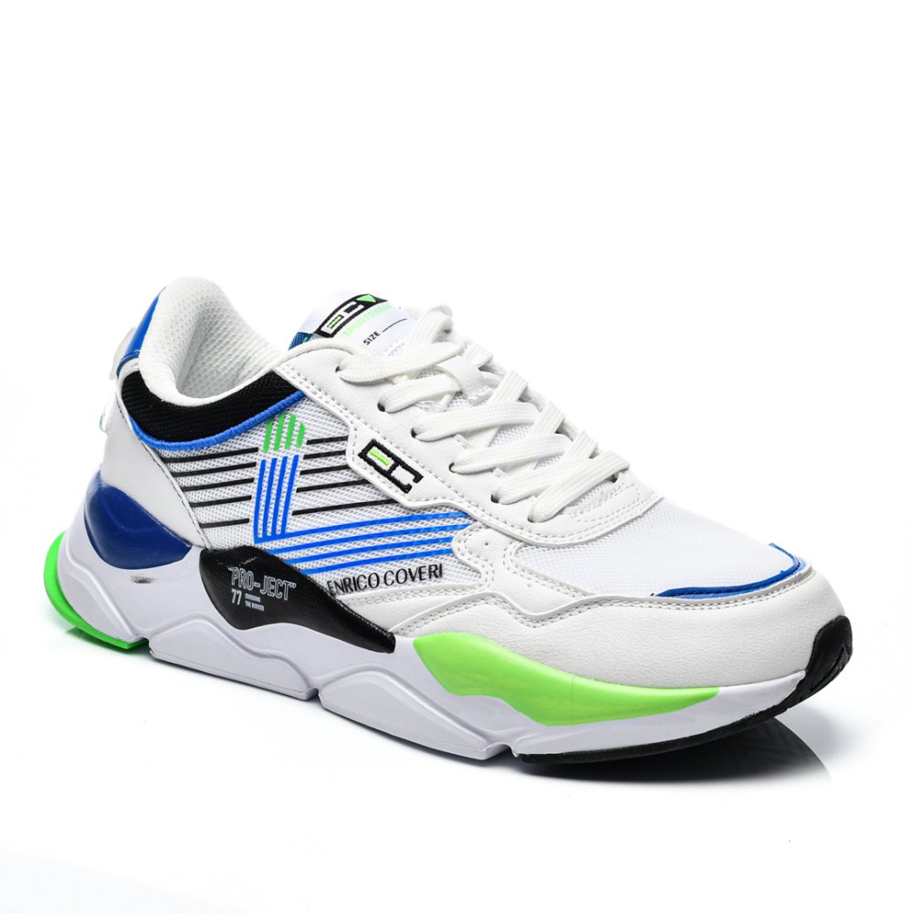 ENRICO COVERI, PANTOFI SPORT WHITE ECS215301