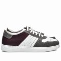 PANTOFI SPORT PERFORATI GRI BORDO PIELE NATURALA ALKDIG097