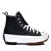 Converse, sneakers black white run star hike hi