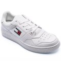 TOMMY JEANS RETRO BASKET TJM ESS, PANTOFI SPORT WHITE