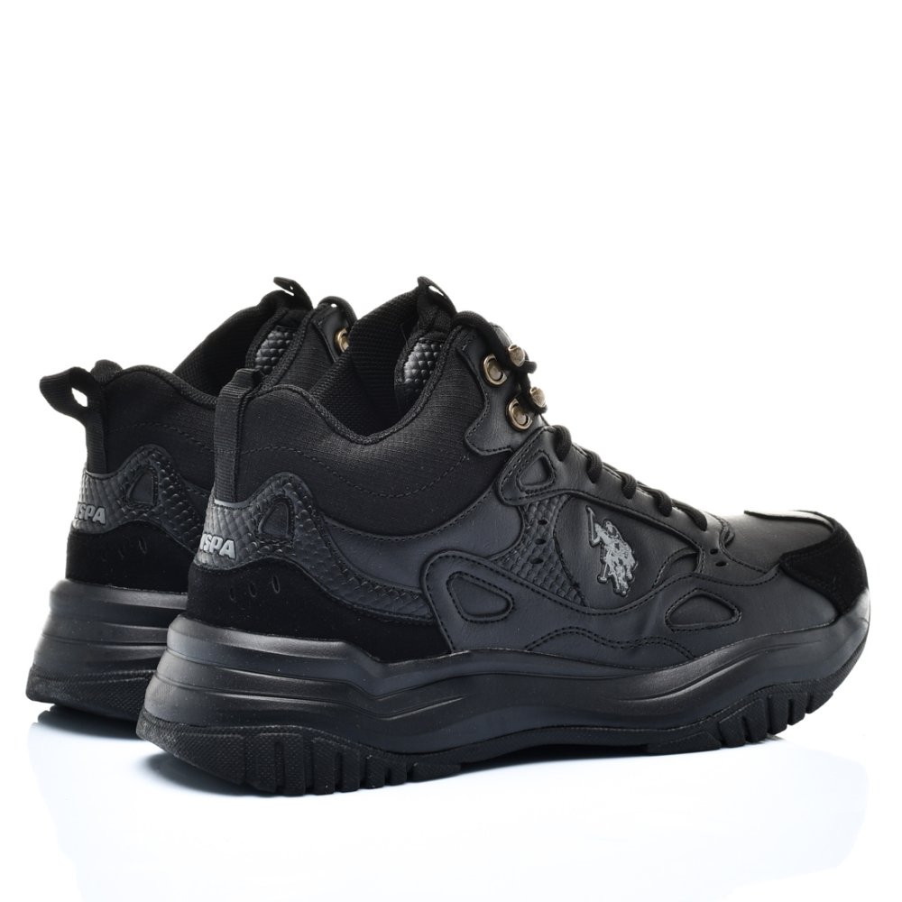 U.S. POLO ASSN, PANTOFI SPORT INALTI BLACK MARCEL-HI