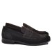 Mocasini all black piele naturala intoarsa 1ve818