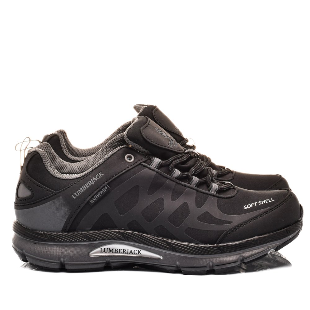 LUMBERJACK, PANTOFI SPORT IMPERMEABILI BLACK GREY URSA