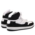 LUMBERJACK, PANTOFI SPORT INALTI BLACK WHITE PIELE NATURALA MARK-HY