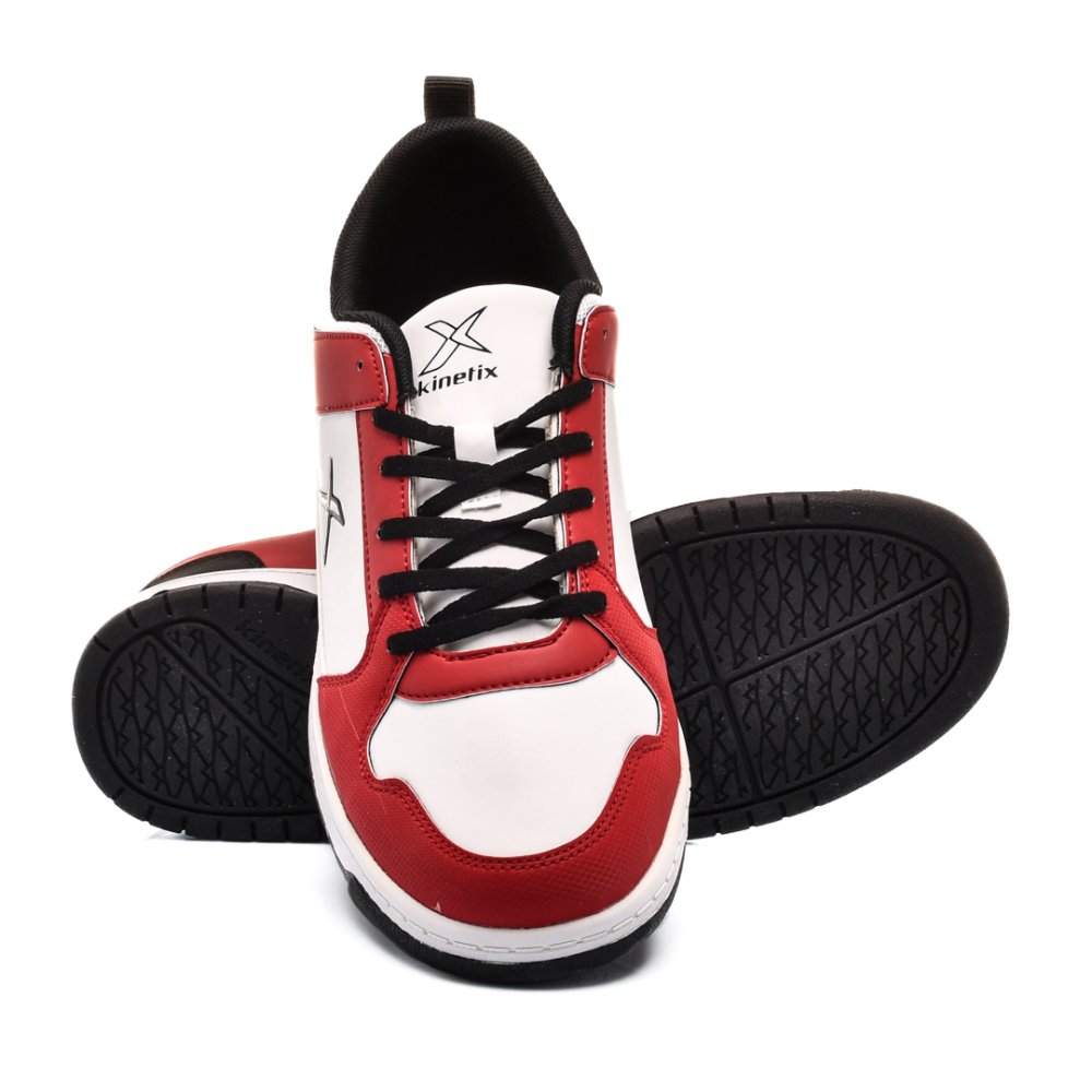 KINETIX, PANTOFI SPORT WHITE RED JONES