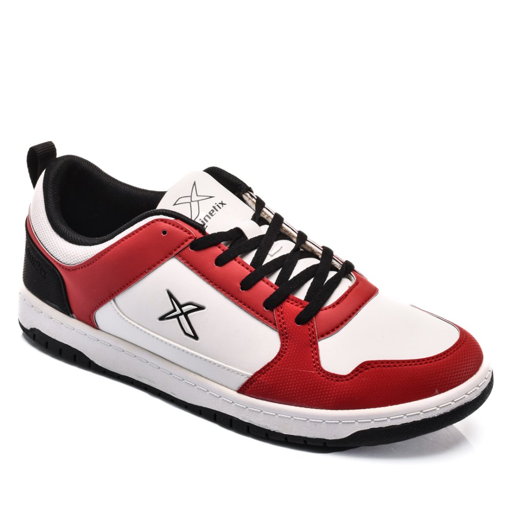 KINETIX, PANTOFI SPORT WHITE RED JONES