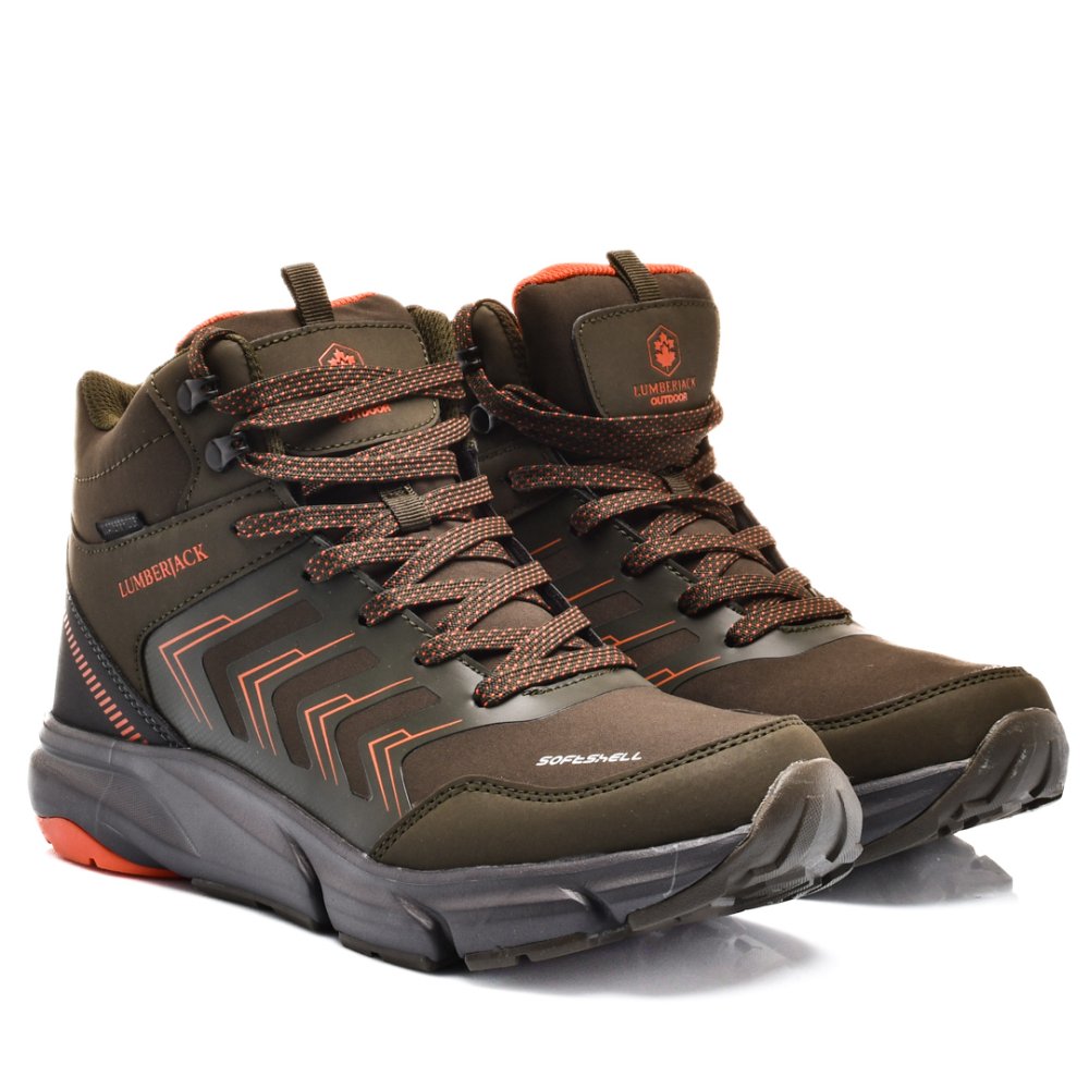 LUMBERJACK, PANTOFI SPORT INALTI IMPERMEABILI KHAKI HARRY-HI