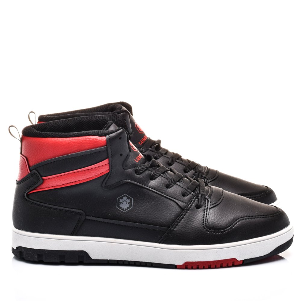 LUMBERJACK, PANTOFI SPORT INALTI BLACK RED RUTH-3PR