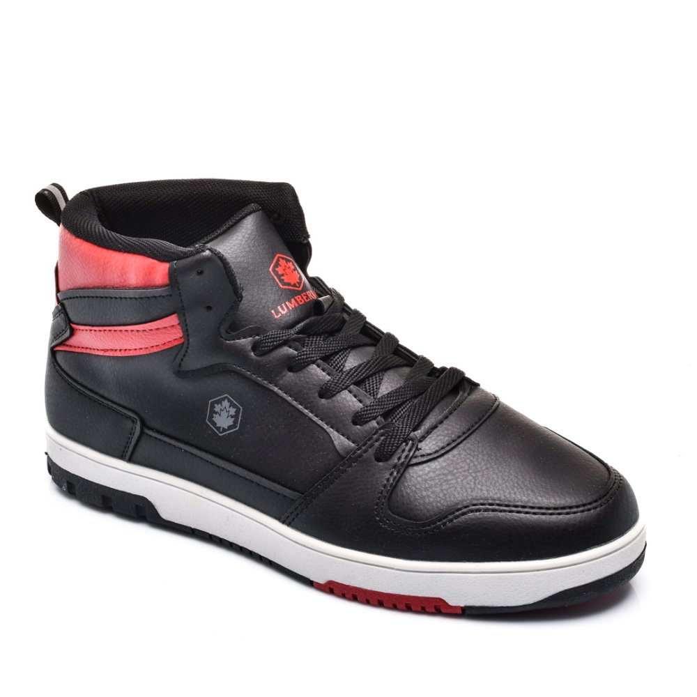 LUMBERJACK, PANTOFI SPORT INALTI BLACK RED RUTH-3PR