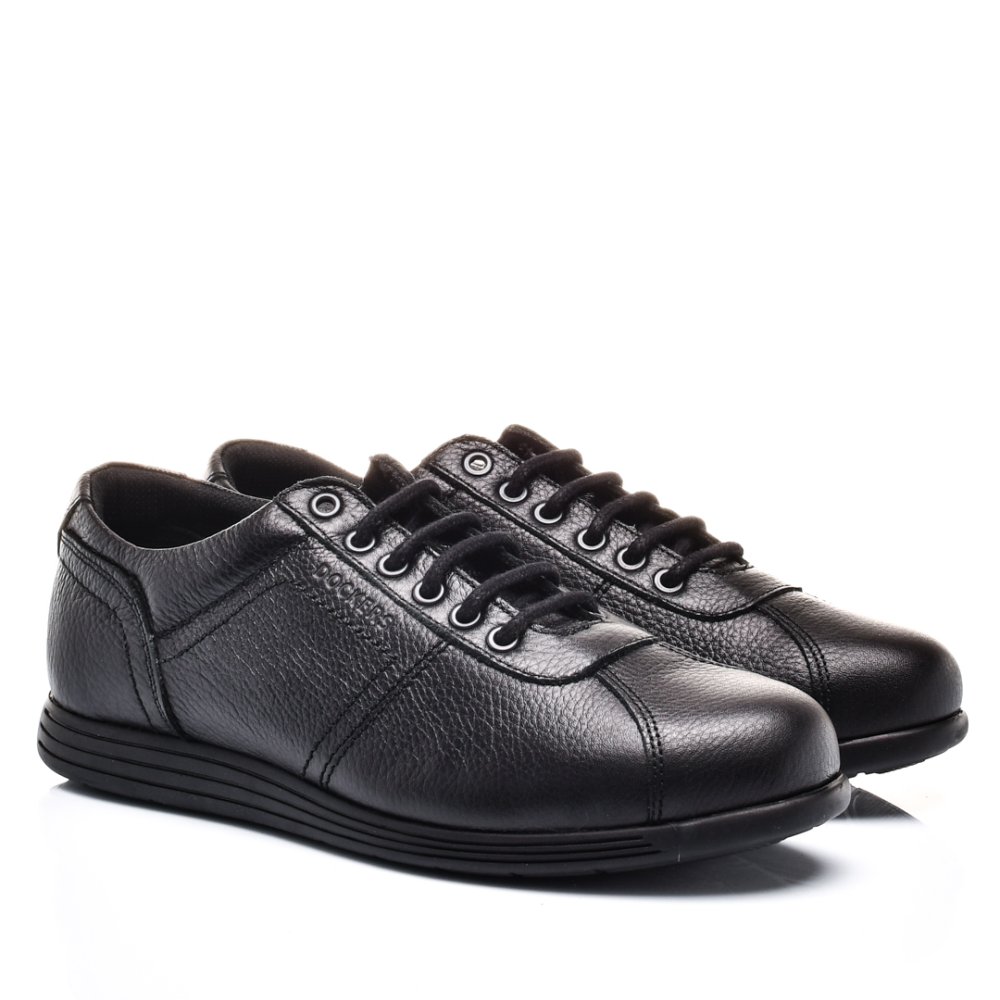 DOCKERS, PANTOFI SPORT BLACK PIELE NATURALA 225044