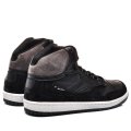 LUMBERJACK, PANTOFI SPORT INALTI BLACK GREY PIELE NATURALA MARK-HY