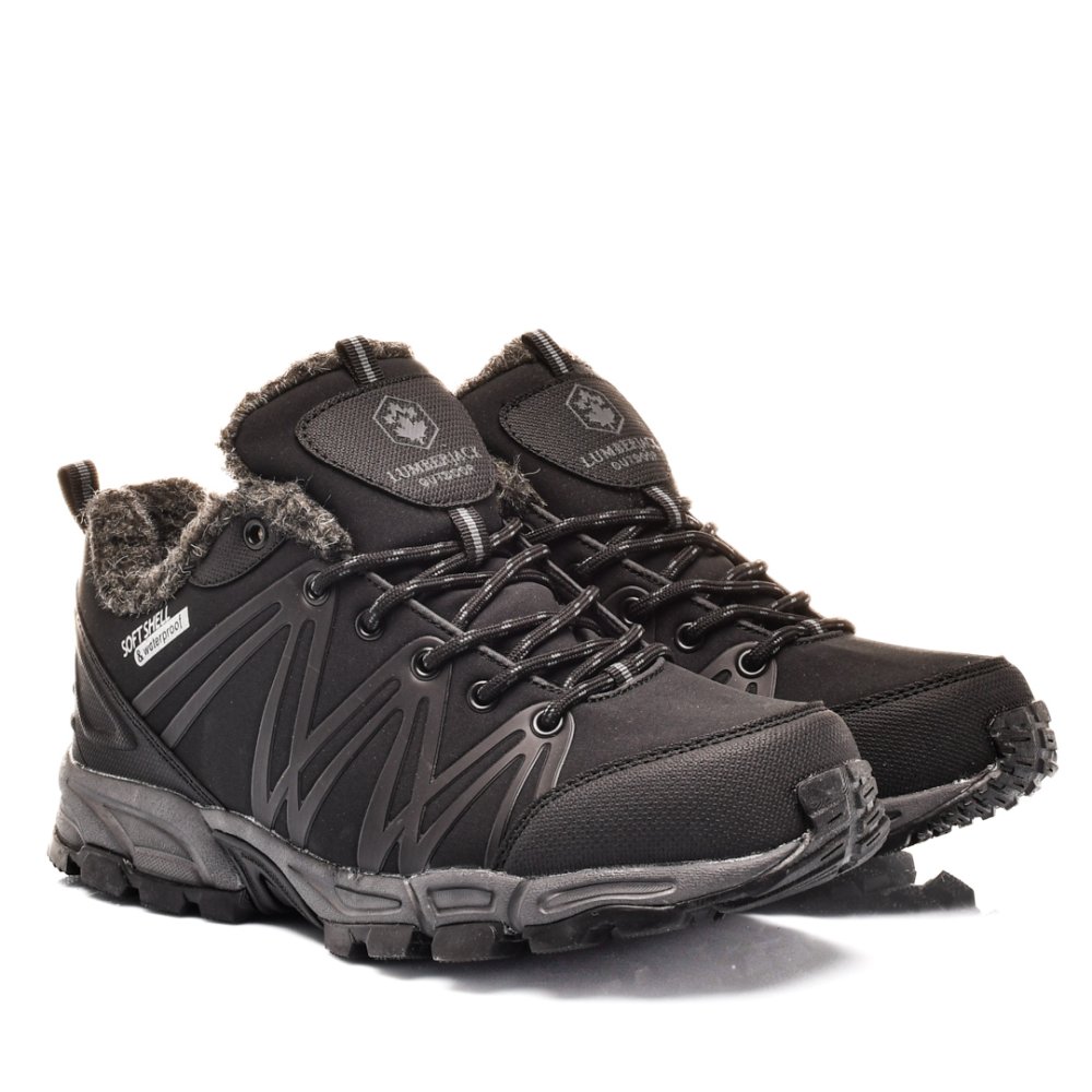 LUMBERJACK, PANTOFI SPORT IMPERMEABILI DRUMETIE BLACK SHELL