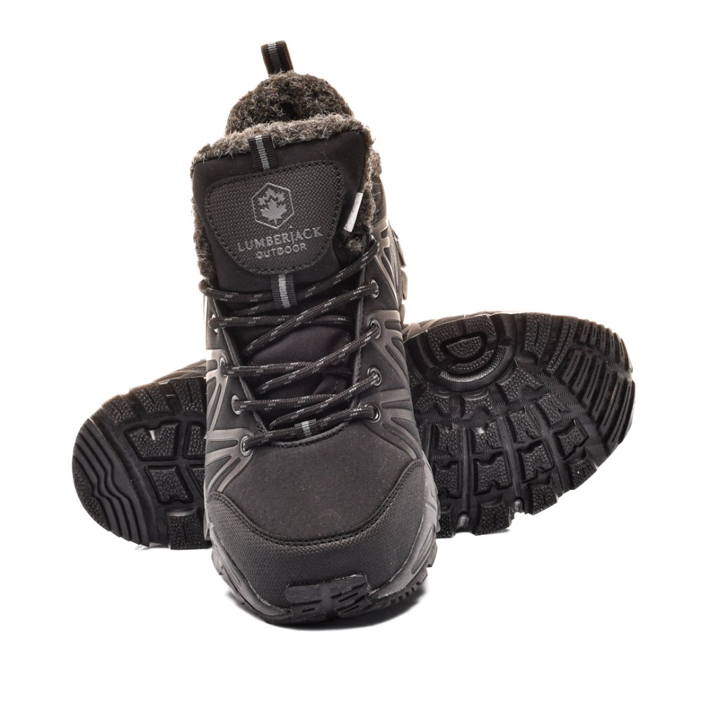 LUMBERJACK, PANTOFI SPORT IMPERMEABILI DRUMETIE BLACK SHELL