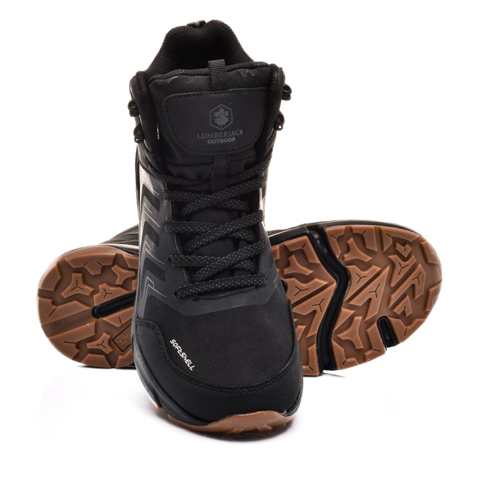 LUMBERJACK, PANTOFI SPORT INALTI IMPERMEABILI BLACK HARRY-HI